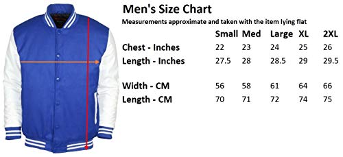 9 Crowns Essentials Men's Snap-Close Letterman Varsity Jacket-Black/Charcoal-2XL