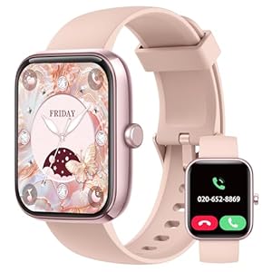 Smart Watch, 1.83” Smartwatch Women Men Answer Make Calls, Alexa Fitness Watch, IP68 Waterproof Fitness Tracker Watch, Heart Rate / Sleep Monitor, 100+ Sports Pedometer Watch for android & iOS Phone