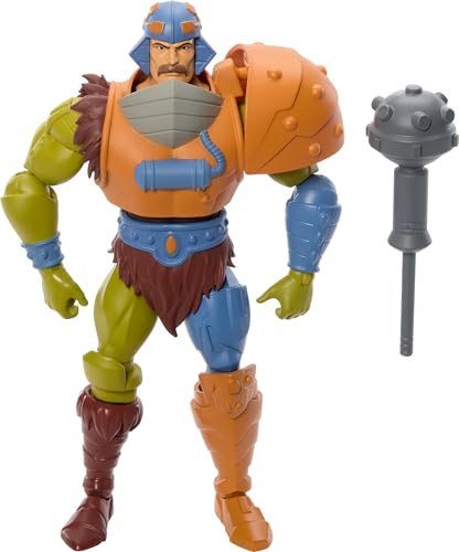 Masters of The Universe Origins Action Figure 200X Cartoon Collection Man at Arms, 5.5 Inch 1980s Motu TV Hero, Detailed Design & Mace Accessory