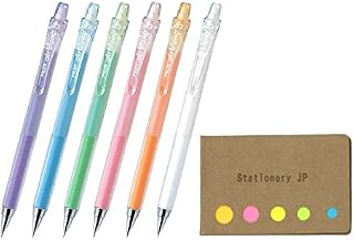 Pilot AirBlanc Mechanical Pencil 0.3mm 6 Color Body(Soft Blue/Green/Pink/Orange/White/Violet) Pens, Sticky Notes Value