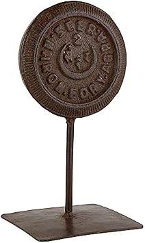 Creative Brands 47th & Main Rustic Tabletop Decorative Stand, 9.5" Tall, Iron