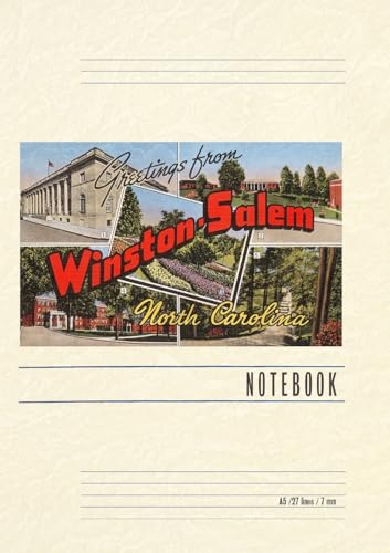 Vintage Lined Notebook Greetings from Winston-Salem