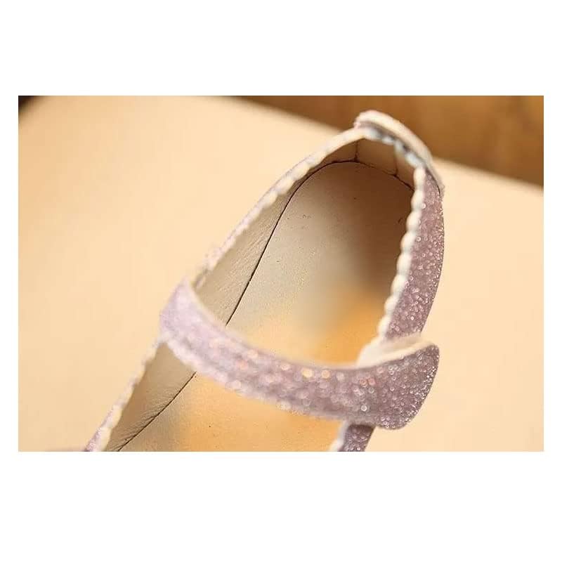 Ejoyous Girls Dress Shoes Wedding Party, 1 Pair Kids Glitter Bow Decor Dress Shoe Children Girl Synthetic Leather Flat Shoes for Toddler Kids () Pink3