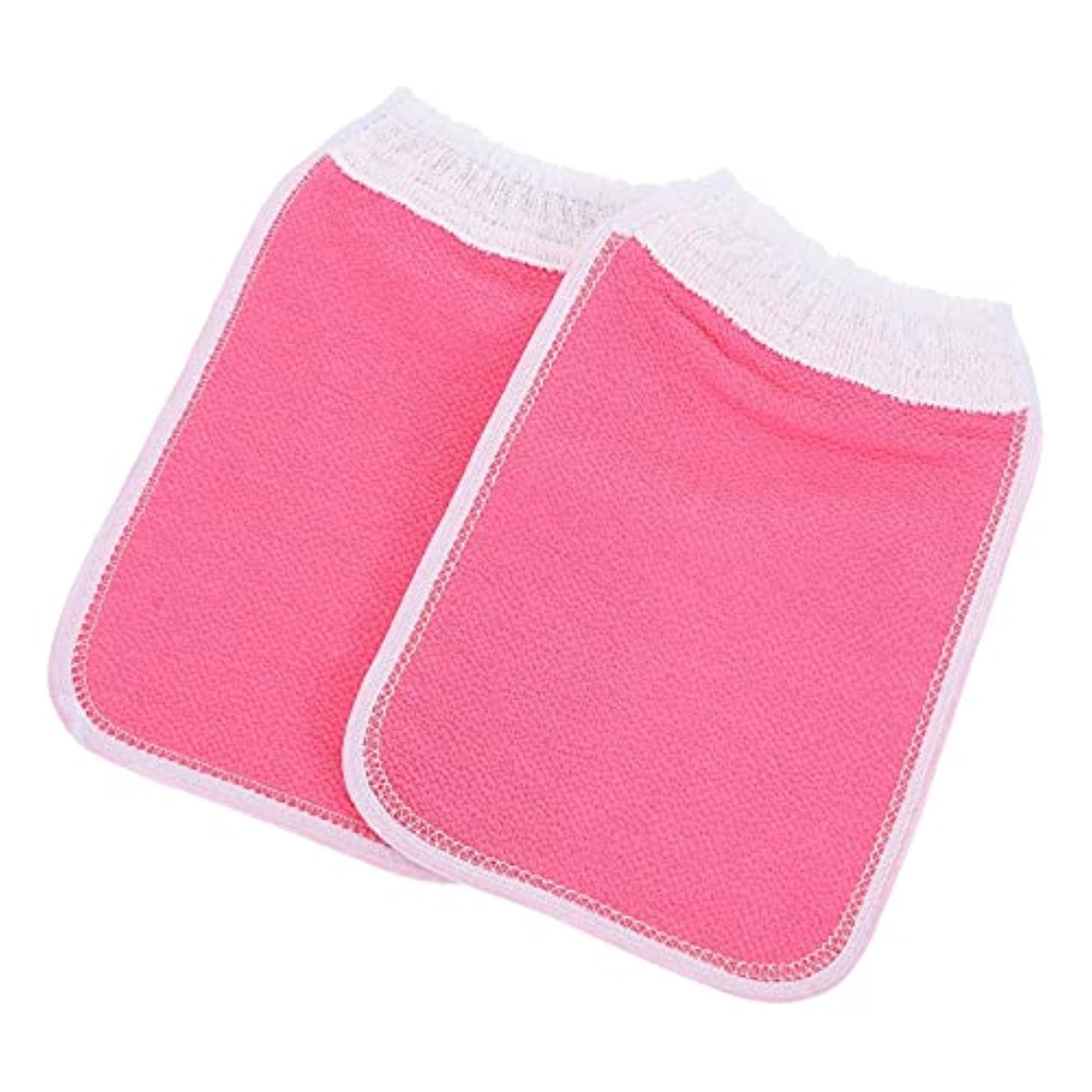 2pcs Unisex Exfoliating Bath Mitt Body Rubbing Gloves