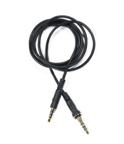 ConnectOne Auxiliary Cable for LifeProof Cases Compatible with iPhone 4, 4S, 5, 5S, iPhone 6 & iPhone 6 plus - Male to Male Data Cable - Black