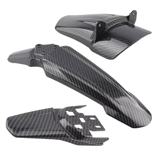Guardabarros de moto de fibra de carbono resistente para todo clima
