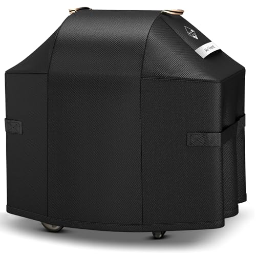 Ultimate Durable Grill Cover for Weber Genesis 300 & Genesis II 300 Series Grills,Heavy Duty Waterproof Rip-Proof 58" BBQ Cover,Fade Resistant 7130 Gas Grill Cover with Strap for Weber 3 Burner Grill