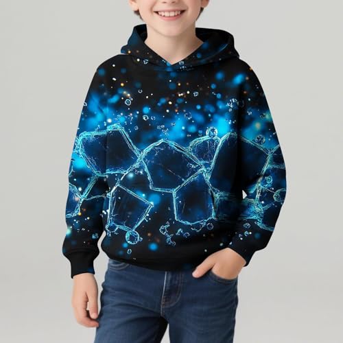 Boys Fleece Hoodies 3D Printed Hooded Sweatshirts Kids Novelty Gradient Graphic Sweatshirt Casual Long Sleeve Pullover4