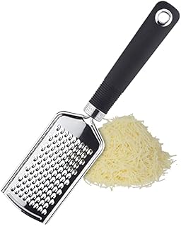 Sabatier Professional Straight Hand Grater & Zester - Stainless Steel Construction. Dishwasher Safe. for Hard Cheese, Lemon, Lime, Chocolate, Nutmeg, Garlic & Ginger. 25 Year Guarantee.