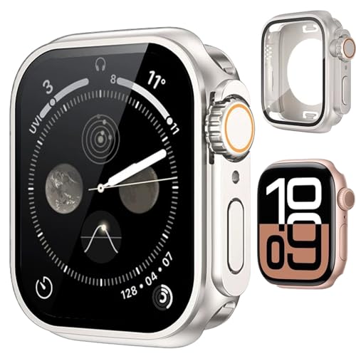 BOOLINN �A�b�v���E�H�b�` �J�o�[ 46mm 45mm 44mm 42mm 41mm 40mm �Ή� 360°�h�� ���b��Ultra��̌^ �A�b�v���E�H�b�`�ی�P�[�X+�h���S�������O+�w�ʃP�[�X��3 in 1�f�U�C�� �ϏՌ� �����x apple wa