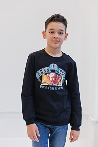 Guns N' Roses Guns and Roses Big Boys Fleece Pullover Sweatshirt Black 122