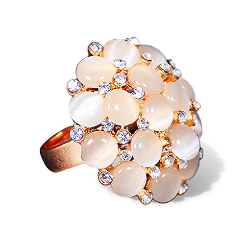 IIḎa-Vinci ǰewelsII Beautiful gold plated Flower Ring - Latest Trendy Design - Best Ring for your fingers (Green-Golden) (B07T8P7VN1) Amazon Price History, Amazon Price Tracker