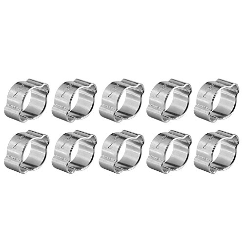 10 Pcs Colliers de Serrage Tuyau Serrage Ajustable en Acier Inoxydable (7-9MM)