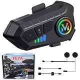 FEYA Motorcycle Helmet Speakers High Battery Life Helmet...