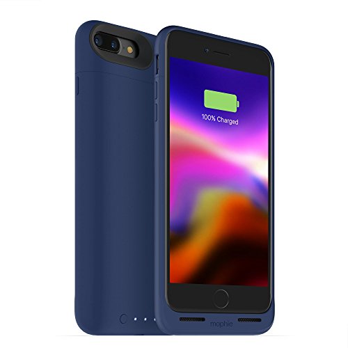 mophie Juice Pack Wireless - Charge Force Wireless Power - Wireless Charging Protective Battery Pack Case for iPhone 8 Plus – Blue