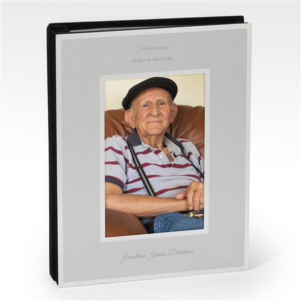 THINGS REMEMBERED Silver 4” x 6” Flat Iron Album (Free Customization)