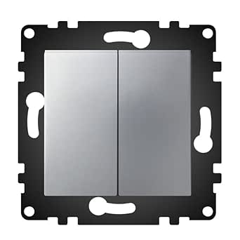 Interrupteur Mural,2gang 2way--Interrupteur Électrique Domestique Blanc