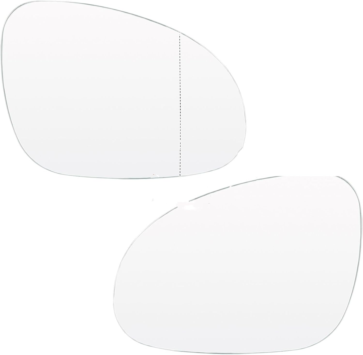 Generic Wing Mirror Glass for Golf 5 for Jetta for Passat B6 Eos 2003-2008 Heated Left Right Car Rear View Door Wing Mirror Glass Blind Spot Rearview Glasses