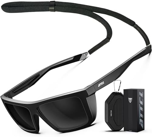 ATTCL Sports Polarised Sunglasses for Men UV400 Protection Square TR90