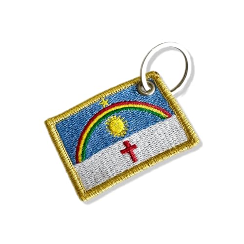 BE0420-011 Bandeira Pernambuco Patch Bordado 5,7×3,8cm (C-Chaveiro.)