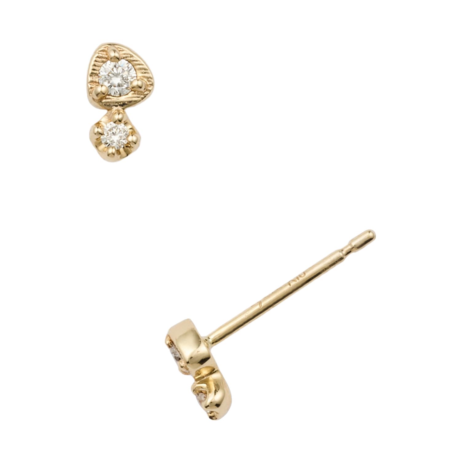 Amazon.co.jp: 【agete／アガット】K10ダイアモンドピアス（0.02