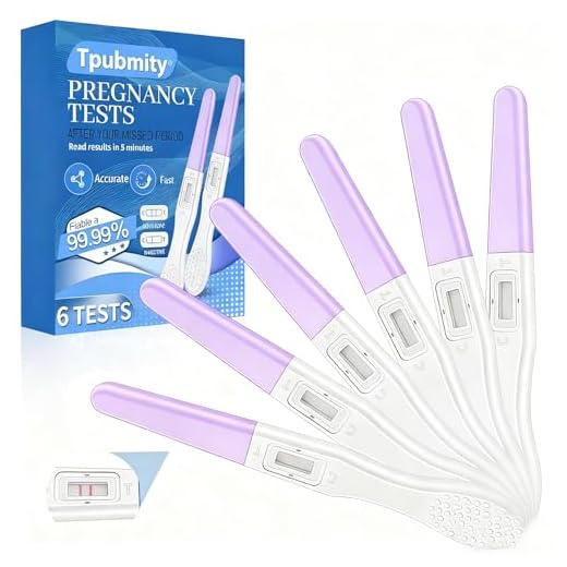 6 Pieza Tests de Embarazo,Tira Reacctiva de Embarazo,Detección Temprana,Predictor Test Embarazos,Detección Ultratemprana,Fácil y Cómodo de Usar,Uso Sencillo en Casa, Lila