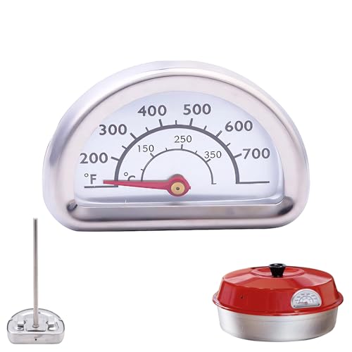 Ofenthermometer für Backofen Kompatibel mit Omnia Backofen,BBQ Edelstahl Fleischthermometer,Meater Kochen Backofenthermometer Innen für Omnia Zubehör,Küche Oven Thermometers mit 7cm Fühler(0℃-400℃)