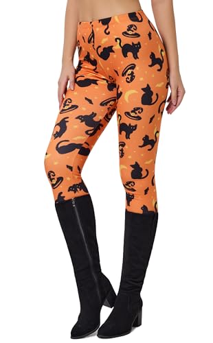 Image of sissycos Women's 80s Leggings Neon Artistic Splash Printed Buttery Soft Stretchy Pants