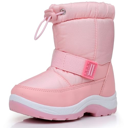 Felabo Toddler Snow Boots for Boys Girls Water Resistant Warm
