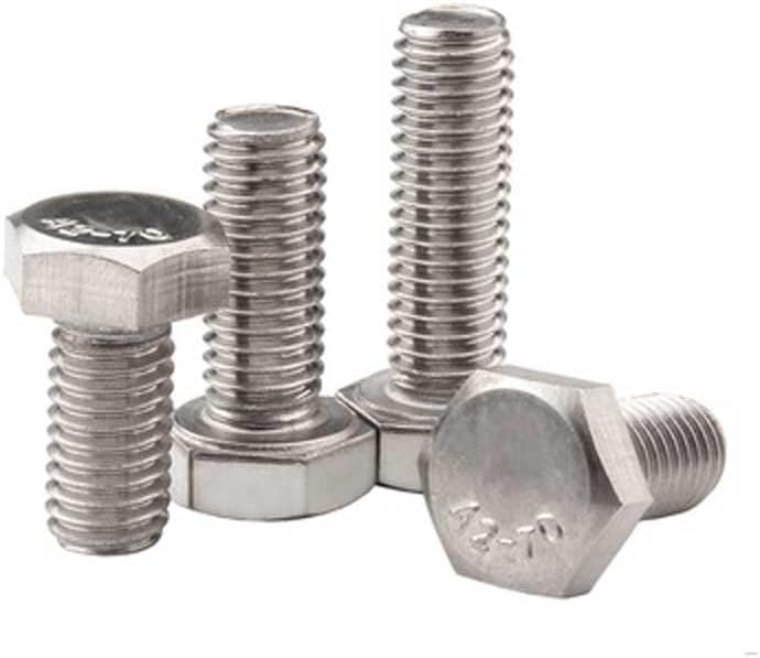 1pcs M7 M9 1mm 1.25mm Pitch External Hexagon Screws Bolts Hex Head Screw Fine Thread Bolt 304 Stainless Steel - (Size: M7x1mmx25mm)