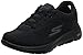 Skechers Herren Gowalk 5 Demitasse-Textured Knit Lace Up Performance Walking Shoe Sneaker, schwarz, 45 EU