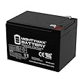 Mighty Max Battery ML12-12 - 12 Volt 12 AH SLA Battery Brand Product, Black