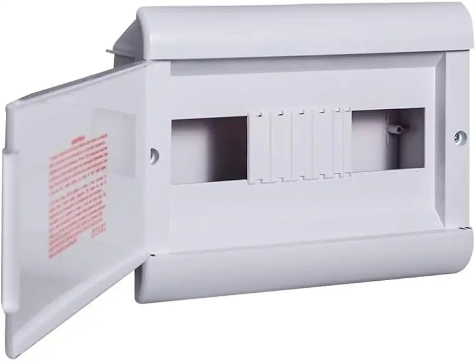 Quadro Embutir Ouro Box 12 Módulos Din Porta Opaca Steck Branco 12 Módulos