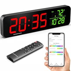 15 . 2 " Gym Timer, App & Remote Control, Customizable LED Colors, Temperature, Date, Workout 15 . 2 " Gym Timer, App & Remote Control, Customizable LED Colors, Temperature, Date, Workout item