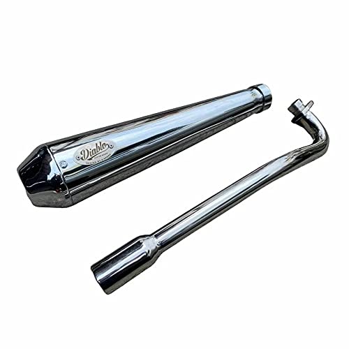 Diabolus z_X[p[JuC125pN}t[ C00 Diablo Custom Works Full exhaust system Chrom For C125 2018-2021