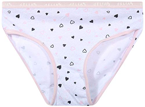 dELiAs Girls Cotton Bikini Underwear Multipack - 20 Pack, Assortment 5, Size 10/12'