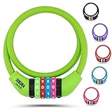 Büchel Fahrradschloss Kinder I Farbenfroh und ohne Schlüssel I Zahlenschloss fahrrad, fahrrad zubehör kinder, kinder fahrradschloss fahrradzubehör kinder