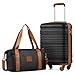 COOLIFE 55×35×20 Cabin Suitcase and Ryanair Bag 40x20x25-20L Set, Ryanair Cabin Bag with ABS Hard Shell, Lightweight Carry On Suitcase Included TSA Lock & 4 Wheels, for Easyjet, Paid Hand Luggage