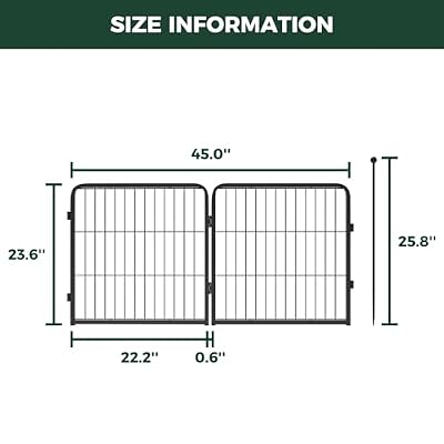 FXW Instant Unleashed Dog Playpen, Portable Pet Fence for Outdoor, RV Trips, and Camping, 24inch, 2 Panels for Puppy and Small DogsPatented