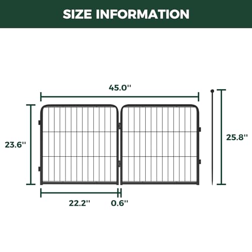 Image of FXW Instant Dog Playpen, RV Camping, Outdoor & Yard, 24 inch H, 2 Panels