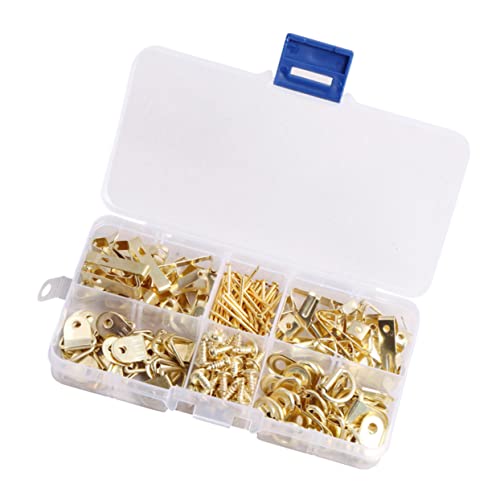 NUOBESTY Crochet Pour Cadre Kit De Suspension De Tableaux Fil De Suspension Clou Fer Sans Traces Vis Pour Fixation De