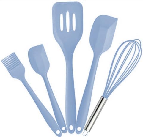 Miniatura 4 de ADBI - Espátulas de silicona resistentes al calor, juego de utensilios de cocina, herramientas de cocina, batidor, cepillo. Regalo para mujer y