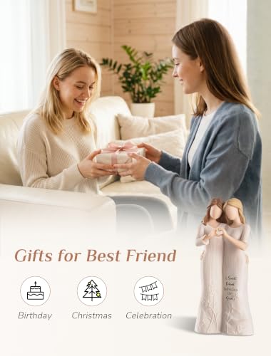 Storieme Best Friend Figurine, Hand-Painted Friendship Gifts for Women - Image 3