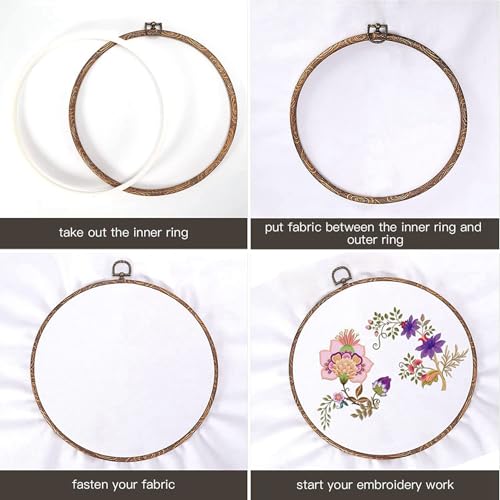 Cerceaux de broderie de cercle en vrac pour exposer vos broderies sans acheter de cadres chers - 4