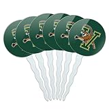 University of Vermont Catamount Logo Cupcake Picks Toppers Decoration Set