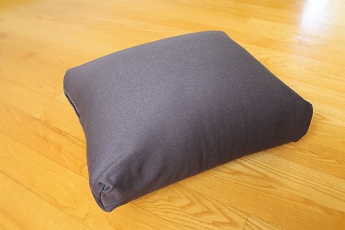 Black Rectangular Yoga & Meditation Cushion - Made in USA