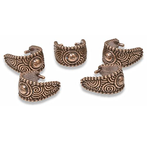 5/Pkg Large Copper Spiral Pinch Bail, Tierracast Jewelry Bails For Pendants #TOP1