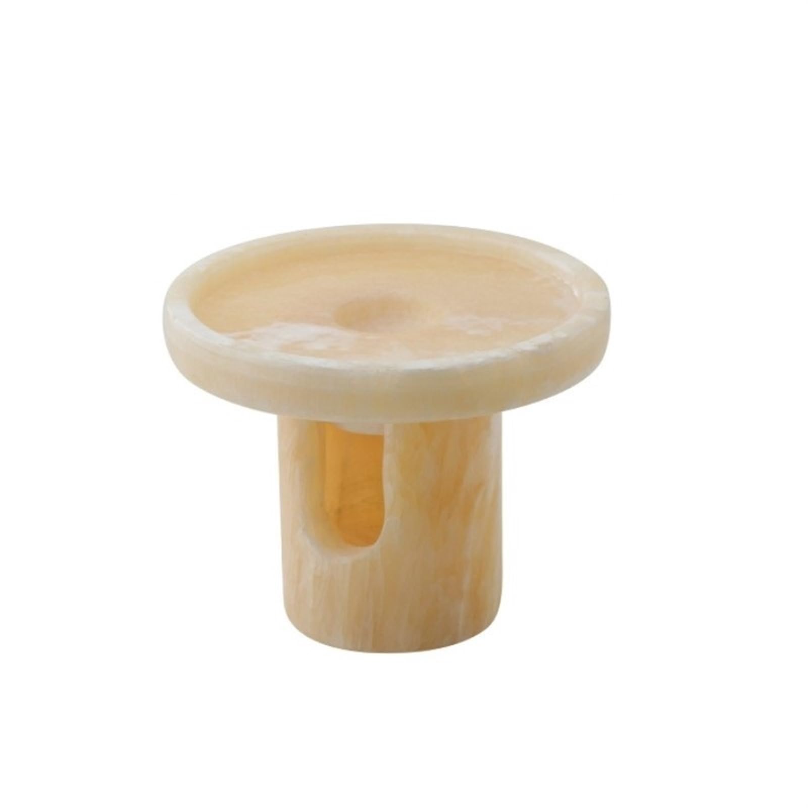 Difusor de Incienso de mármol Natural, Soporte Creativo for Quemador de Palo Santo de Salvia de Jade, Adornos Decorativos for el hogar de Escritorio(Jade Beige)