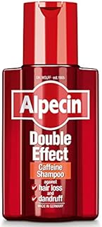 Alpecin Double Effect Shampoo 200ml | Anti Dandruff and Natural Hair Growth Shampoo | Energizer for Strong Hair | Hair Care for Men Made in Germany