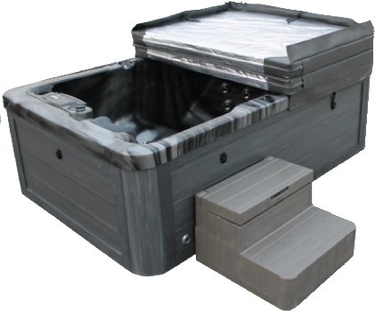 Vasa- Fit W195S Whirlpool für den Außenbereich, schwarz, 195 x 127 x 63 cm-9